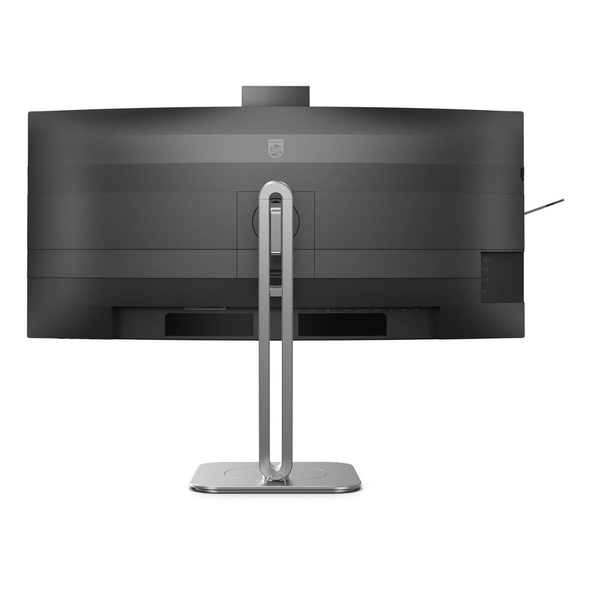 Philips 34B2U6603CH - Monitor Curvo WQHD de 34 Pulgadas, Regulable en Altura, Altavoces, cámara Web de 5 MP, cancelación de Ruido, HDR400 (120 Hz, HDMI, DisplayPort, USB-C, Hub USB) Gris Oscuro