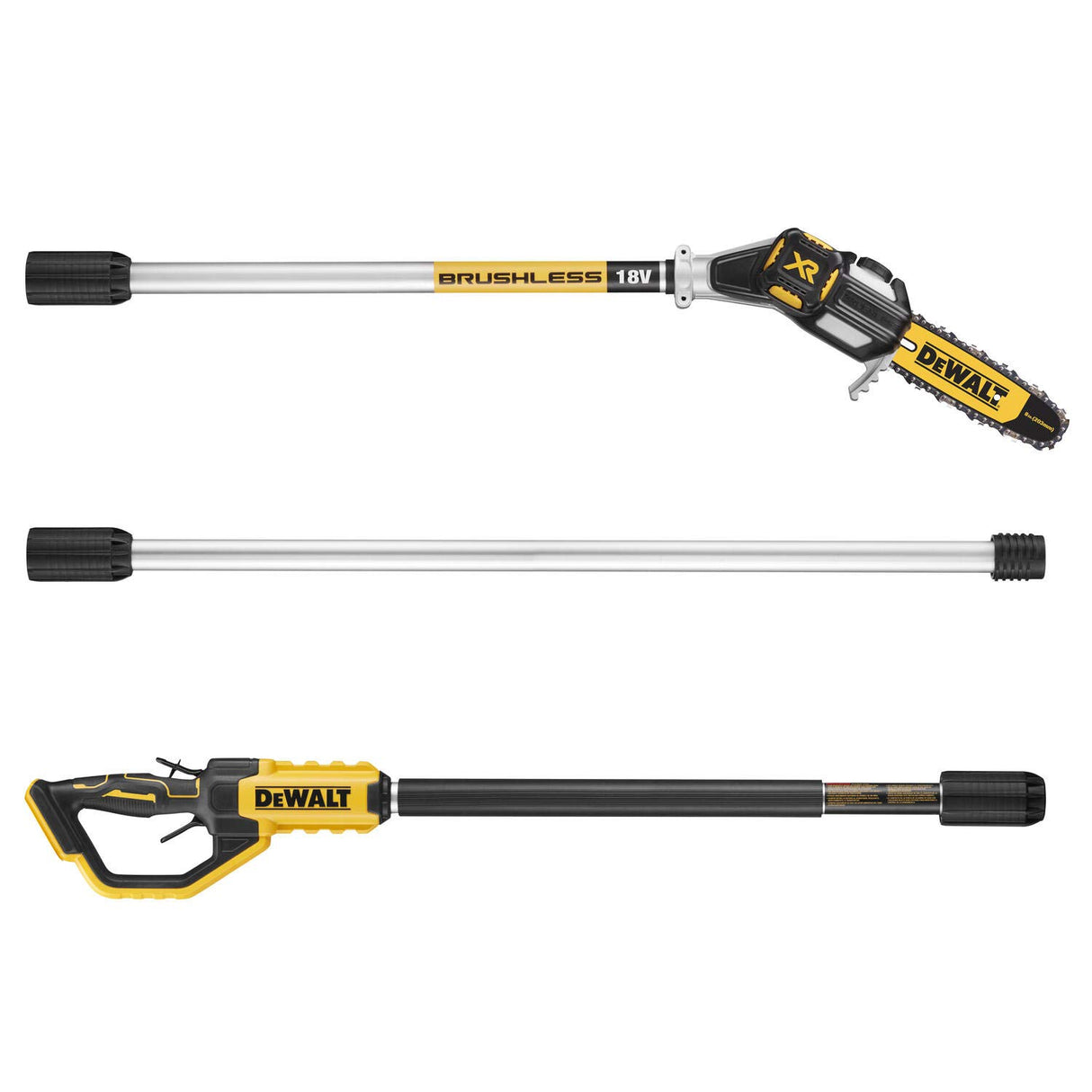 DEWALT DCMPS567P1-QW - Podadora de pértiga XR 18V con 1 batería Li-Ion 5,0Ah