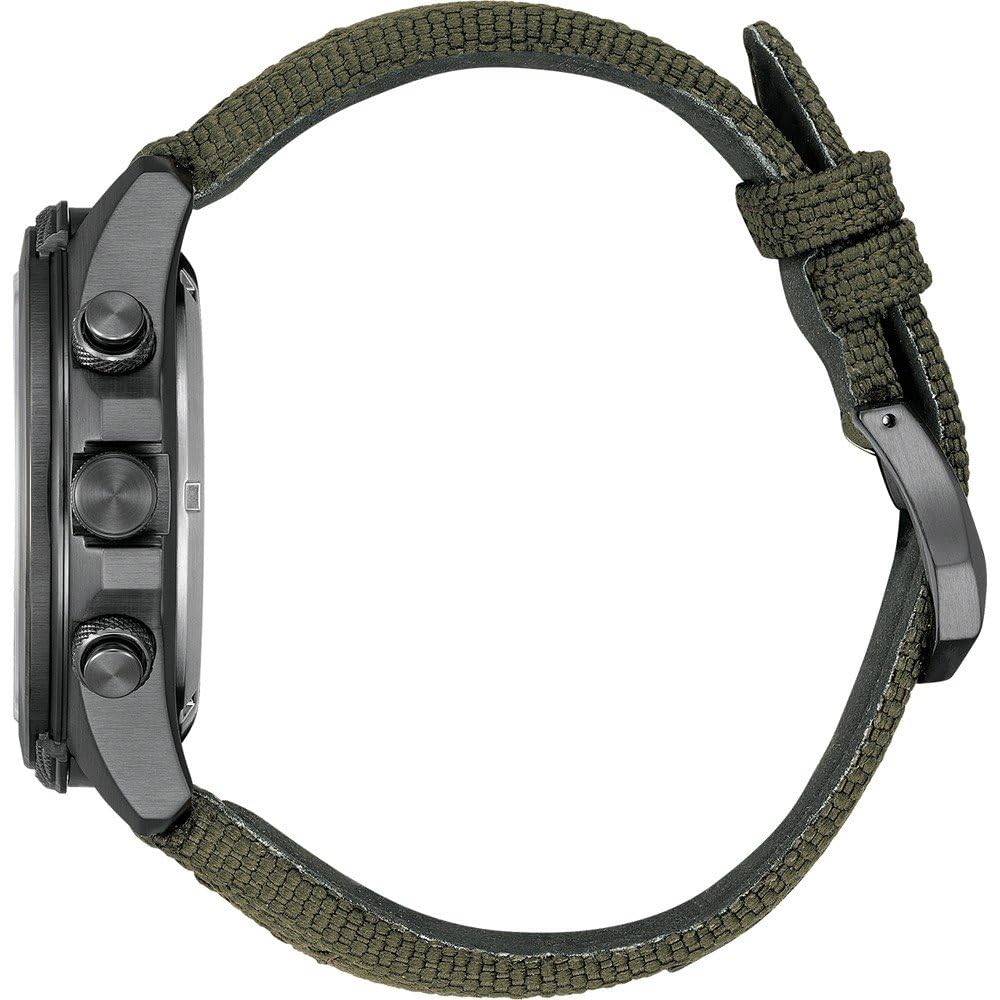 Citizen Reloj Análogico-Digital para Hombre de Cuarzo con Correa en Tela JV1005-02W