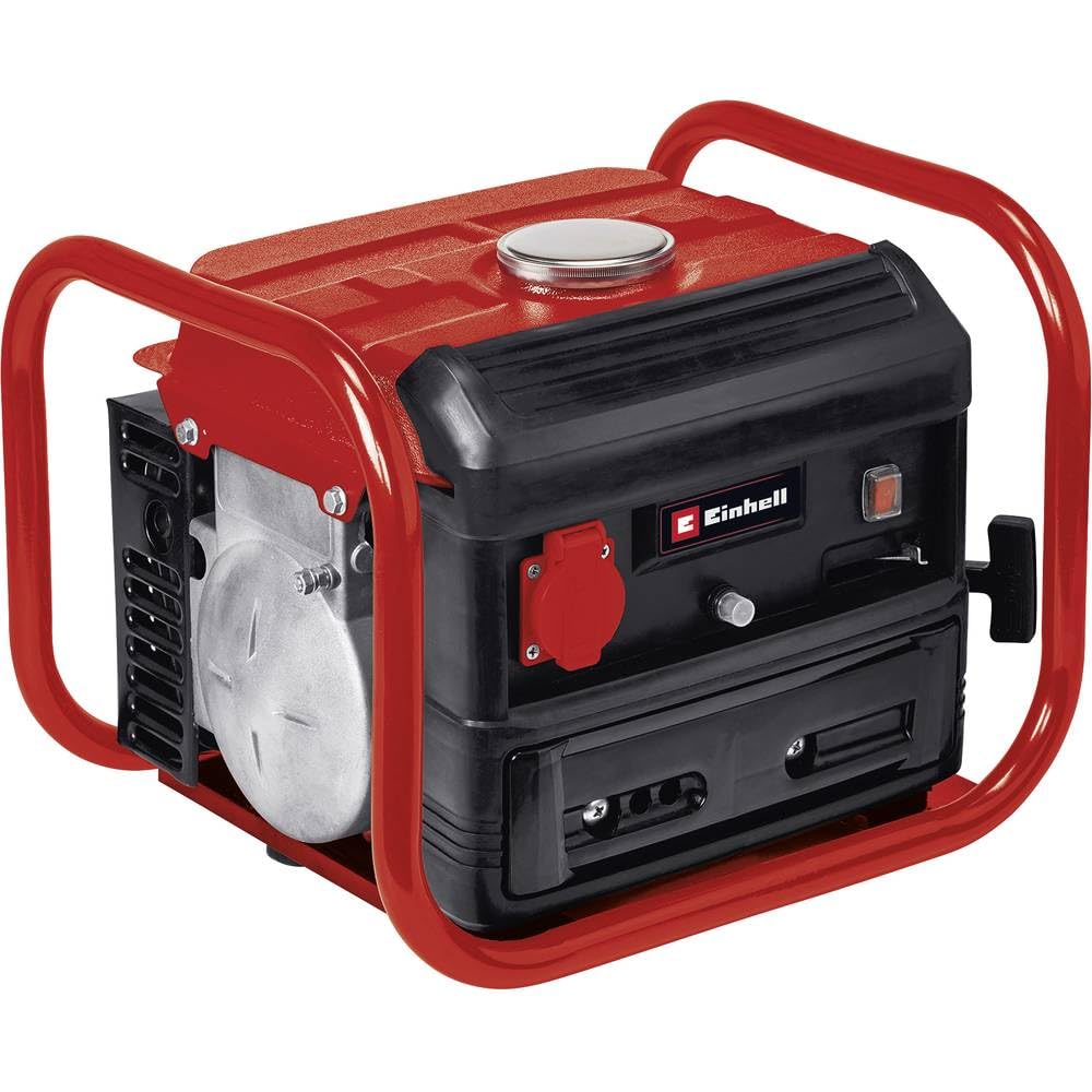 Einhell Generador eléctrico (gasolina) TC-PG 10/E5 (máx. 800 W, limpio motor de tracción de 2 tiempos, toma de corriente de 230 V, 4 L tanque, tracción del cable para el arranque)