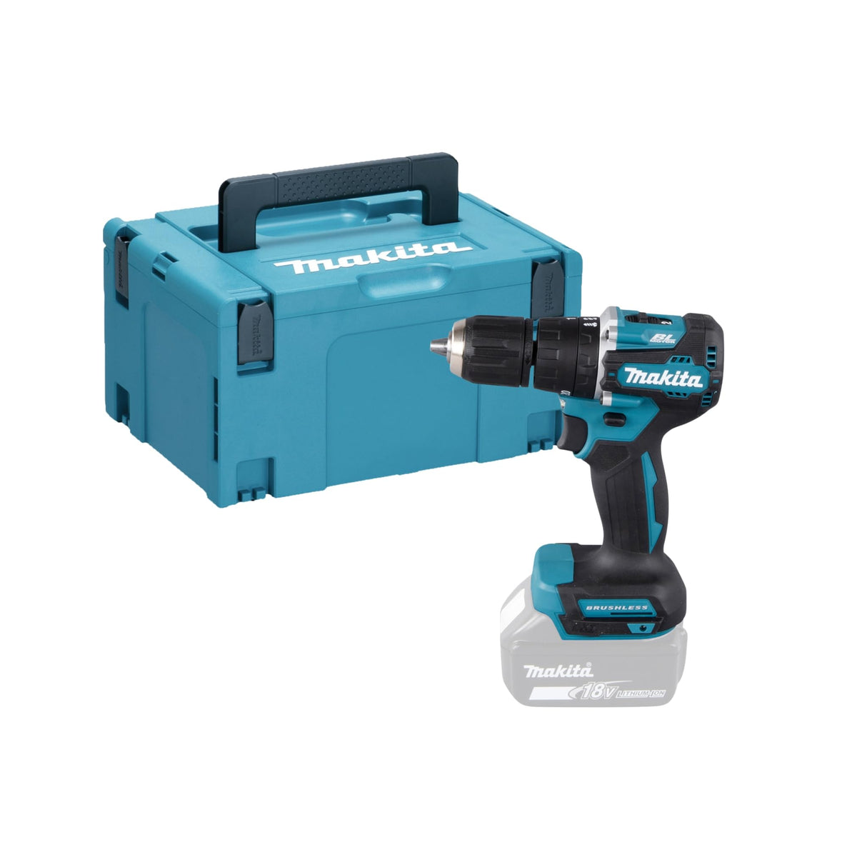 Makita DHP487ZJ Taladro de percusión a batería 18V Brushless 40Nm Makpac Case