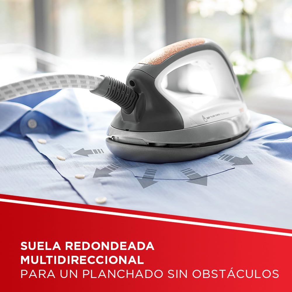 Polti Vaporella Next VN18.30, Plancha de Vapor con Caldera, Presión hasta 6 Bar, Potencia 2200 W, Función Eco y Turbo, Autonomía ilimitada, Steam Pulse 350 g, Gris y Rojo