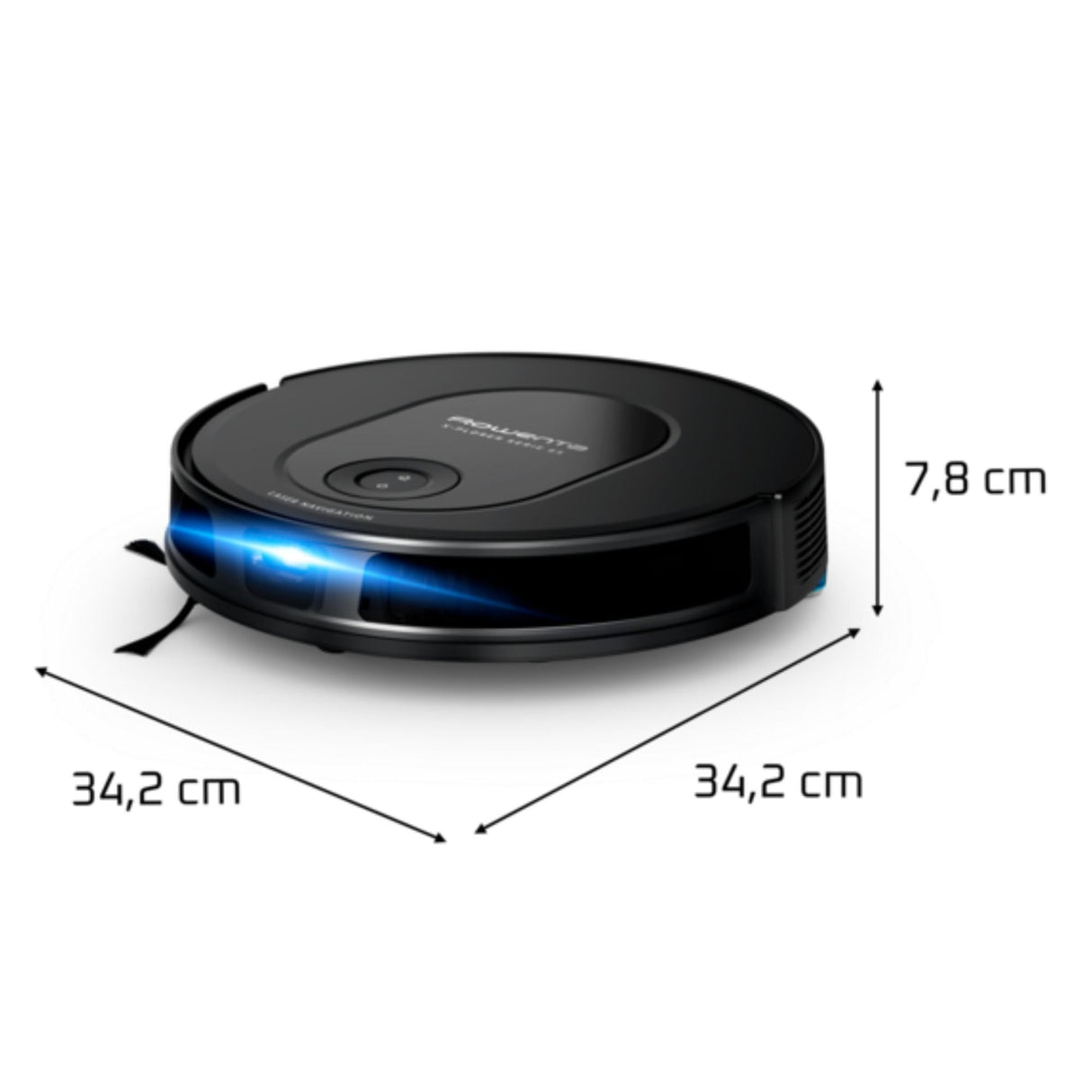 Rowenta X-Plorer Serie 65 - Robot Aspirador, aspira y friega, tecnología láser, Cobertura Total, mapeo Permanente, hasta 168 min autonomía, diseño Muy Plano, Capacidad Subir sobre alfombras, RR8L65