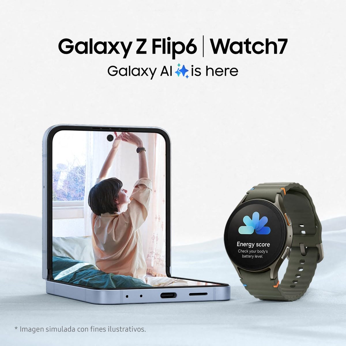 Samsung Galaxy Watch7 4G LTE + Correa - Smartwatch 40mm, Control de Salud, Seguimiento Deportivo, Verde (Versión Española)