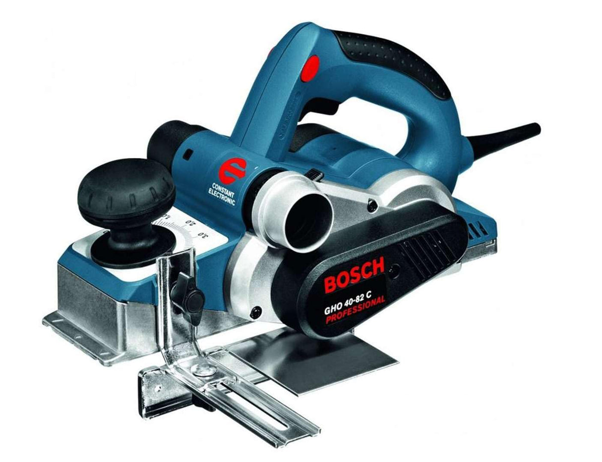 Bosch GHO 40-82 C Professional - Cepillo (169 mm, 296 mm, 173 mm, 3200 g) Negro, Azul, Plata