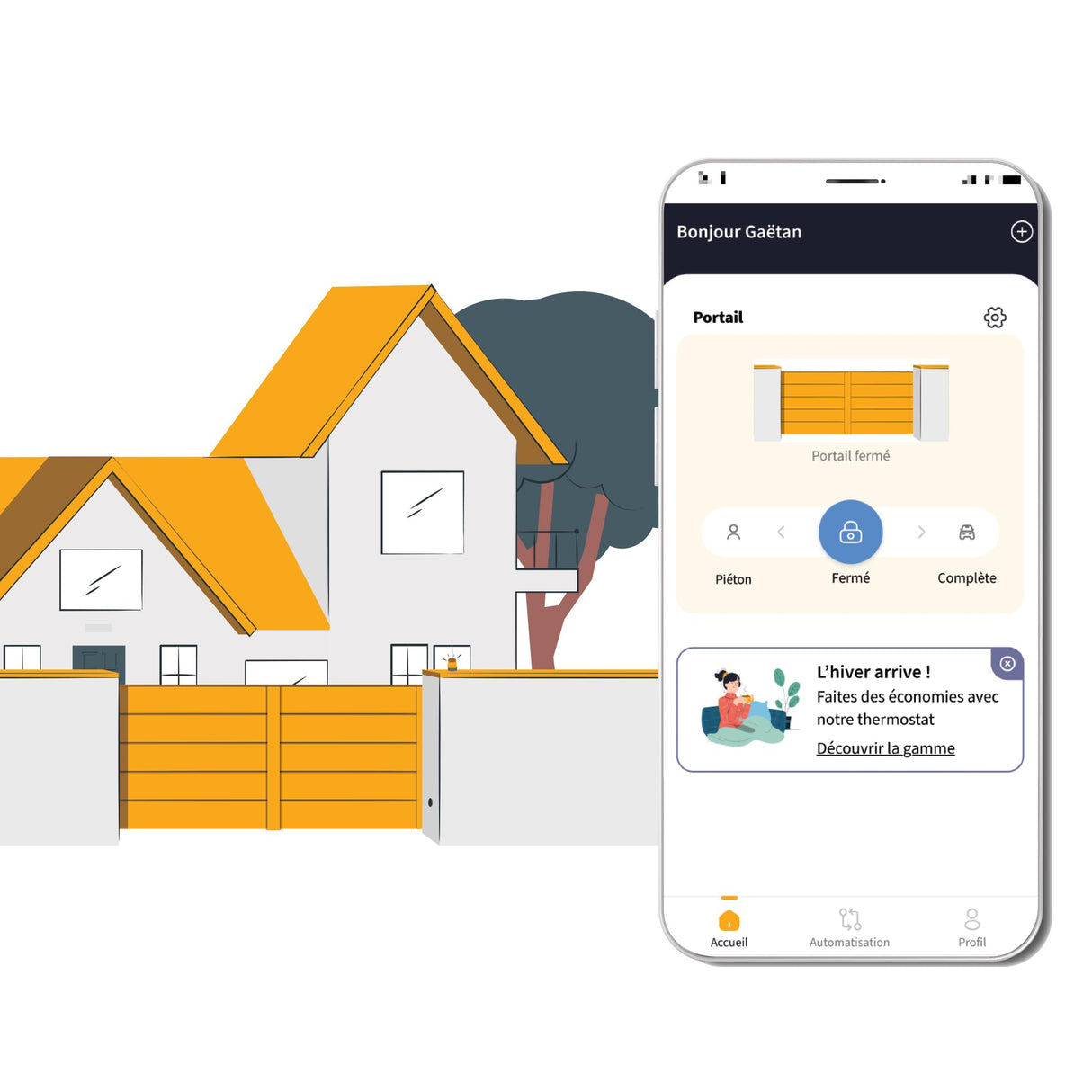 EXTEL – Motor conectado con cilindros para puerta abatible: 2,5 m/250 kg por batiente – XV250 Umii – 761003
