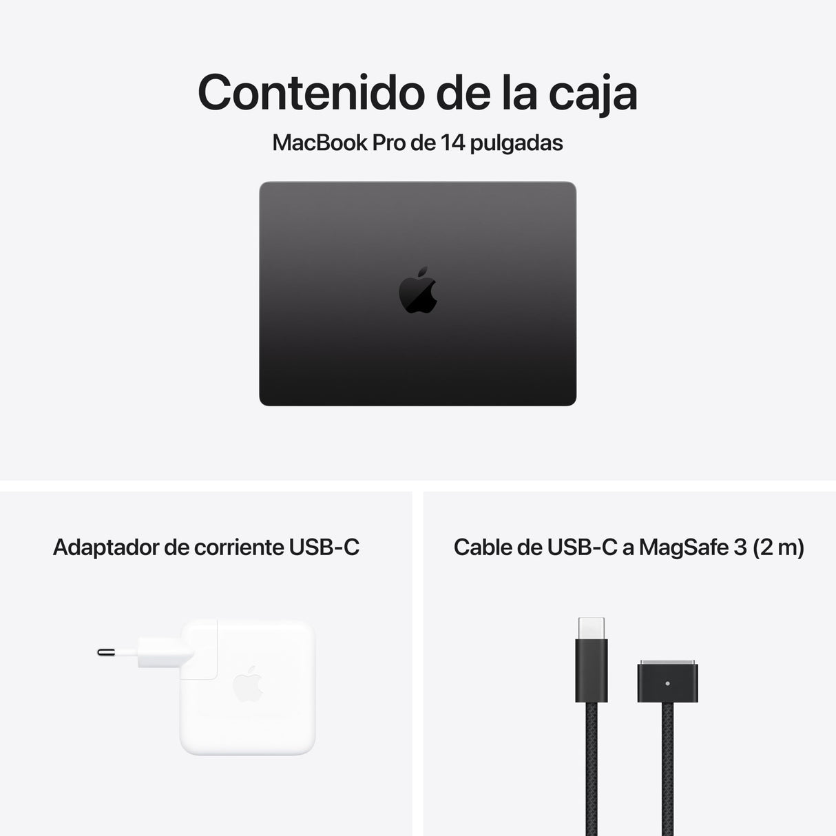 Apple MacBook Pro portátil con Chip M4 Pro, CPU 12 núcleos, GPU 16 núcleos: diseñado para Apple Intelligence, Pantalla Liquid Retina XDR 14,2″, 24 GB Memoria unificada, 512 GB de SSD, Negro Espacial
