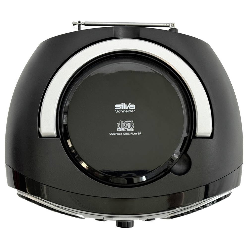 Silva-Schneider MPC 19.4 - Radio FM con Reproductor de CD, AUX, USB, Color Negro y Plateado