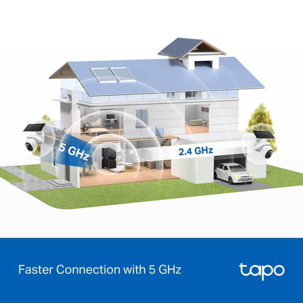 Tapo C660 Kit - Cámara de Seguridad WiFi 4K 8MP, Pan/Tilt 360°, Zoom Digital 18×, Visión Nocturna Color Starlight, Panel Solar, Batería 10 000mAh, Detección IA Gratuita, IP65