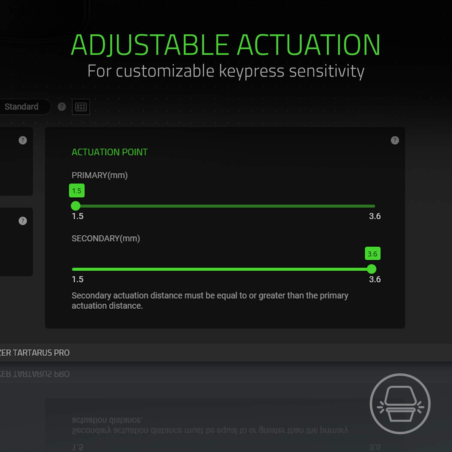 Razer Tartarus Pro - Teclado de Interruptor Óptico Analógico (Actuación Ajustable, 32 Teclas Programables, 8 Perfiles de Alternancia Rápida, Rapid Trigger) Negro