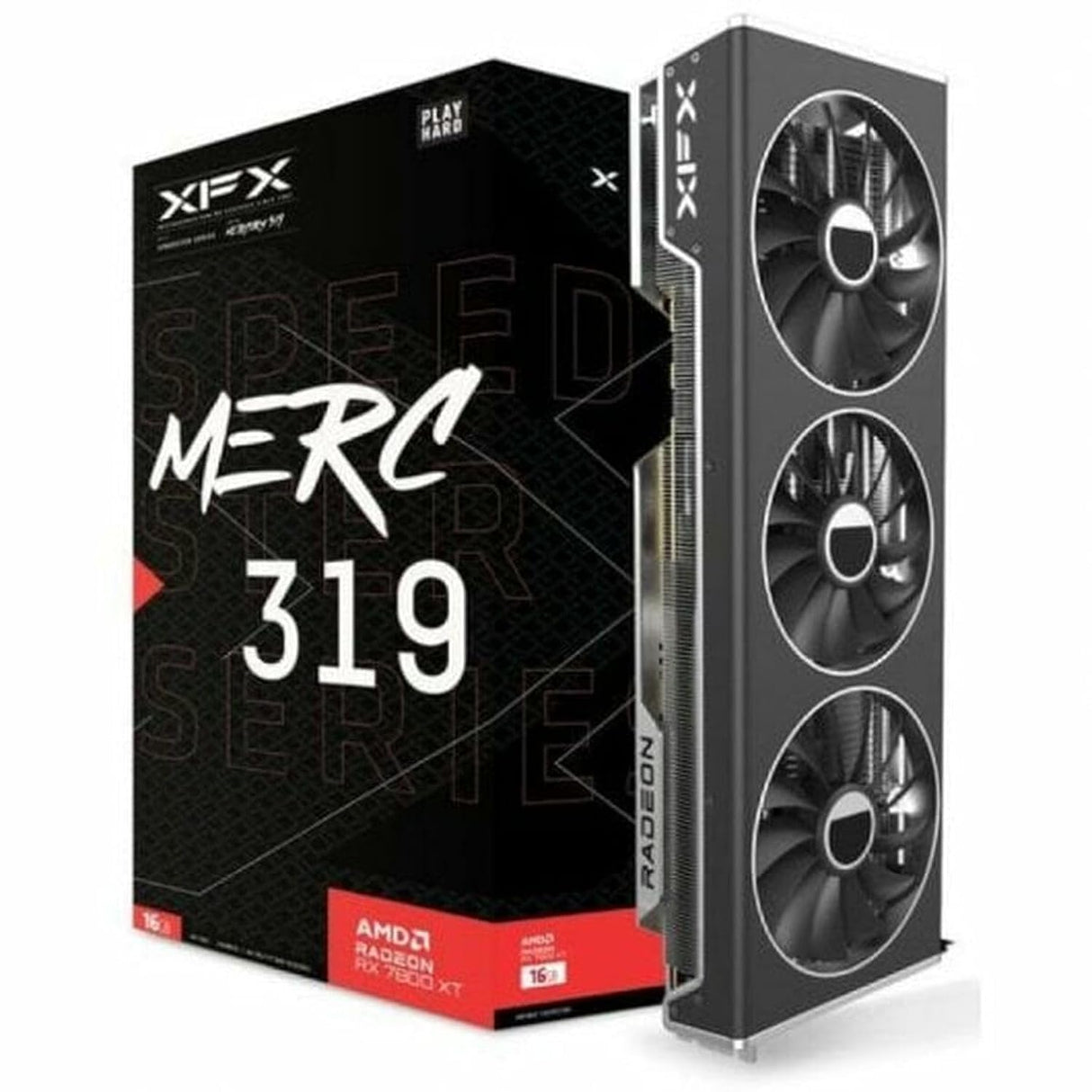XFX Tarjeta Gráfica MERC319 16 GB RAM AMD Radeon RX 7800 XT