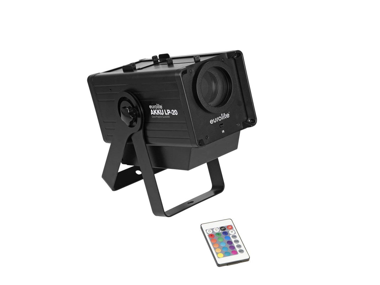 Eurolite AKKU LP-20 Gobo Proyector de logotipo QuickDMX