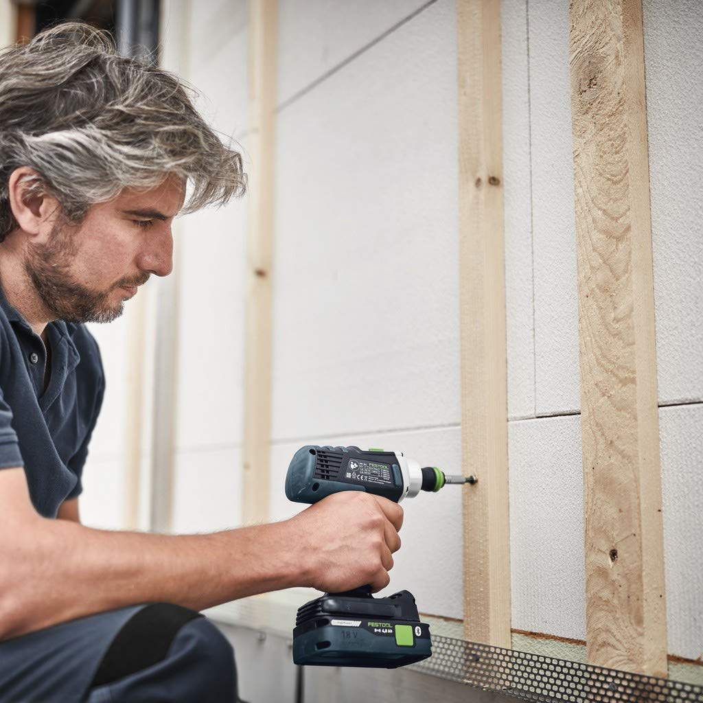 Festool 576460 DRC - Taladro atornillador (18 V, 5,2 y 4 Ah, iones de litio)