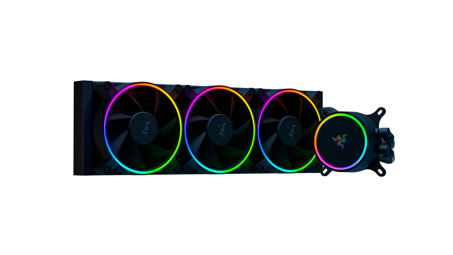 Razer Hanbo Chroma (360mm) - All In One aRGB Chroma Liquid Cooler (Ultimate AIO Design, Quiet, Powerful aRGB Fans, Silent and Efficient Liquid Cooling, PWM Support) Chroma
