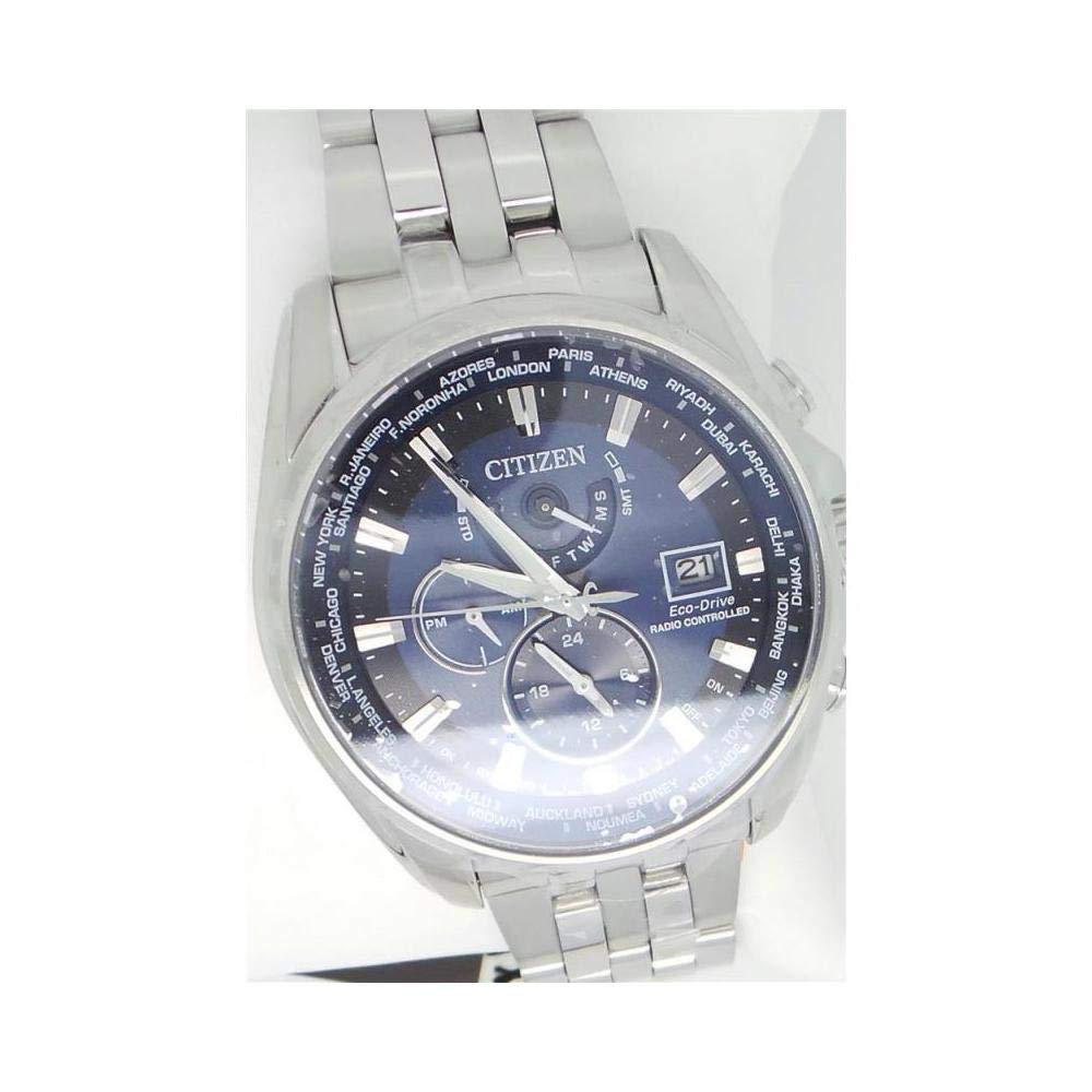 Citizen Reloj Dial Multi para Hombres de Eco-Drive con Correa en Acero Inoxidable AT9030-55L