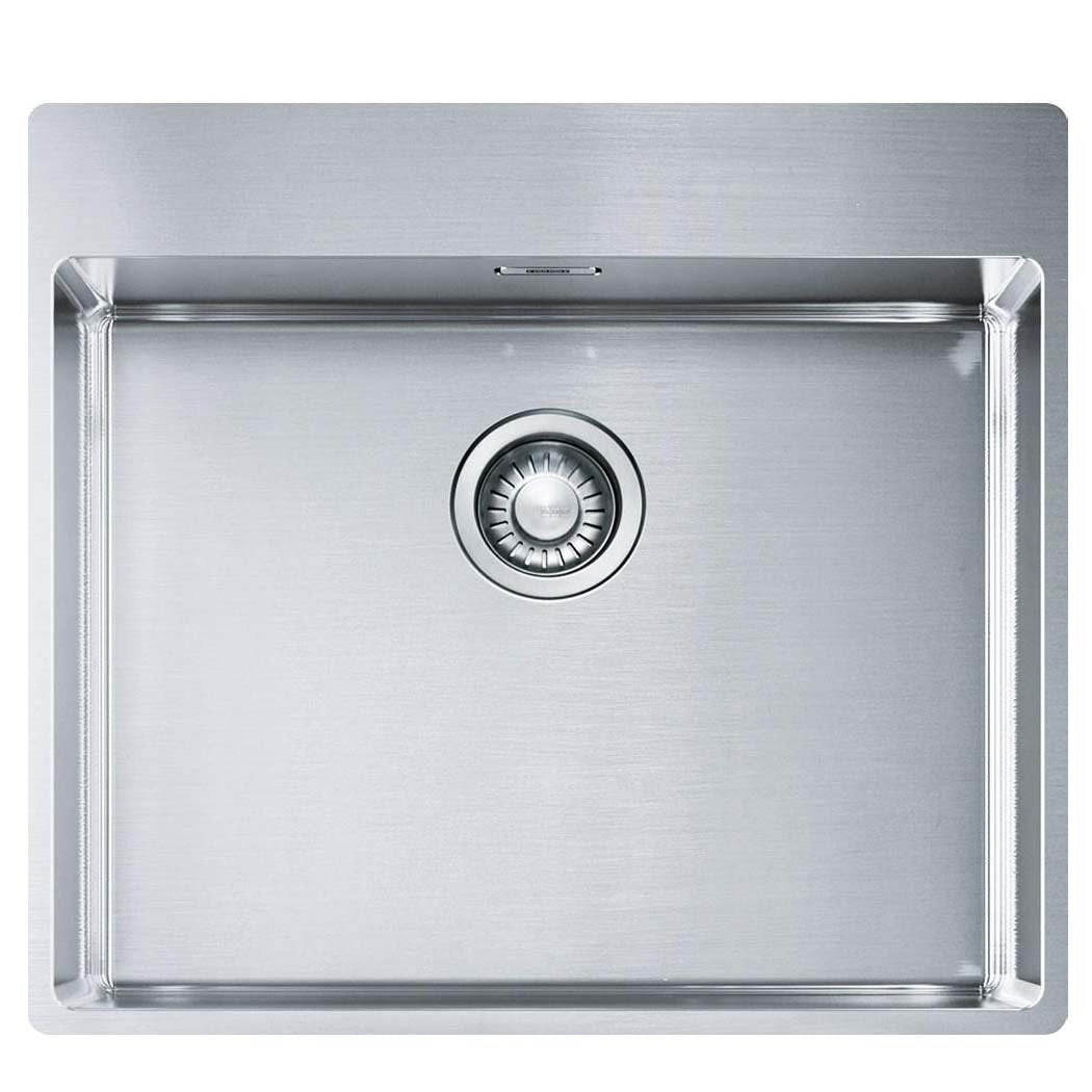 Franke Fregadero de cocina de acero inoxidable (seda) con caja individual BXX 210-54 TL 127.0369.295, color gris