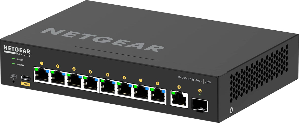 NETGEAR Switch GSM4210PD 10PT M4250-9G1F-POE+ Mana, W127084074 (M4250-9G1F-POE+ Mana)