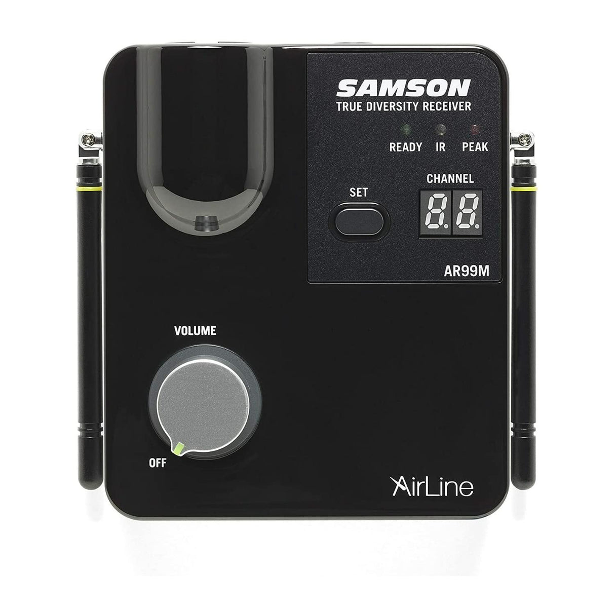 SAMSON Airline 99m Fitness Headset System, Negro, Banda K: 470-494MHz