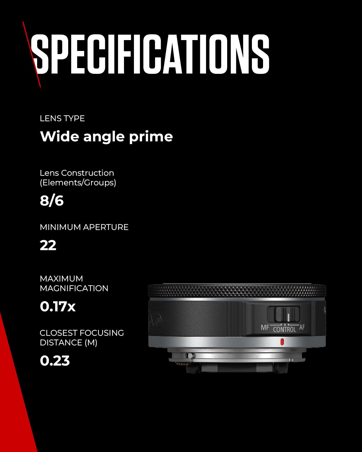 Canon Objetivo RF 28mm F2.8 STM - Lente Gran Angular, Fotografía de Paisajes, Viajes y Videoblogs, Diseño Pancake Compacto | Compatible Sistema EOS R