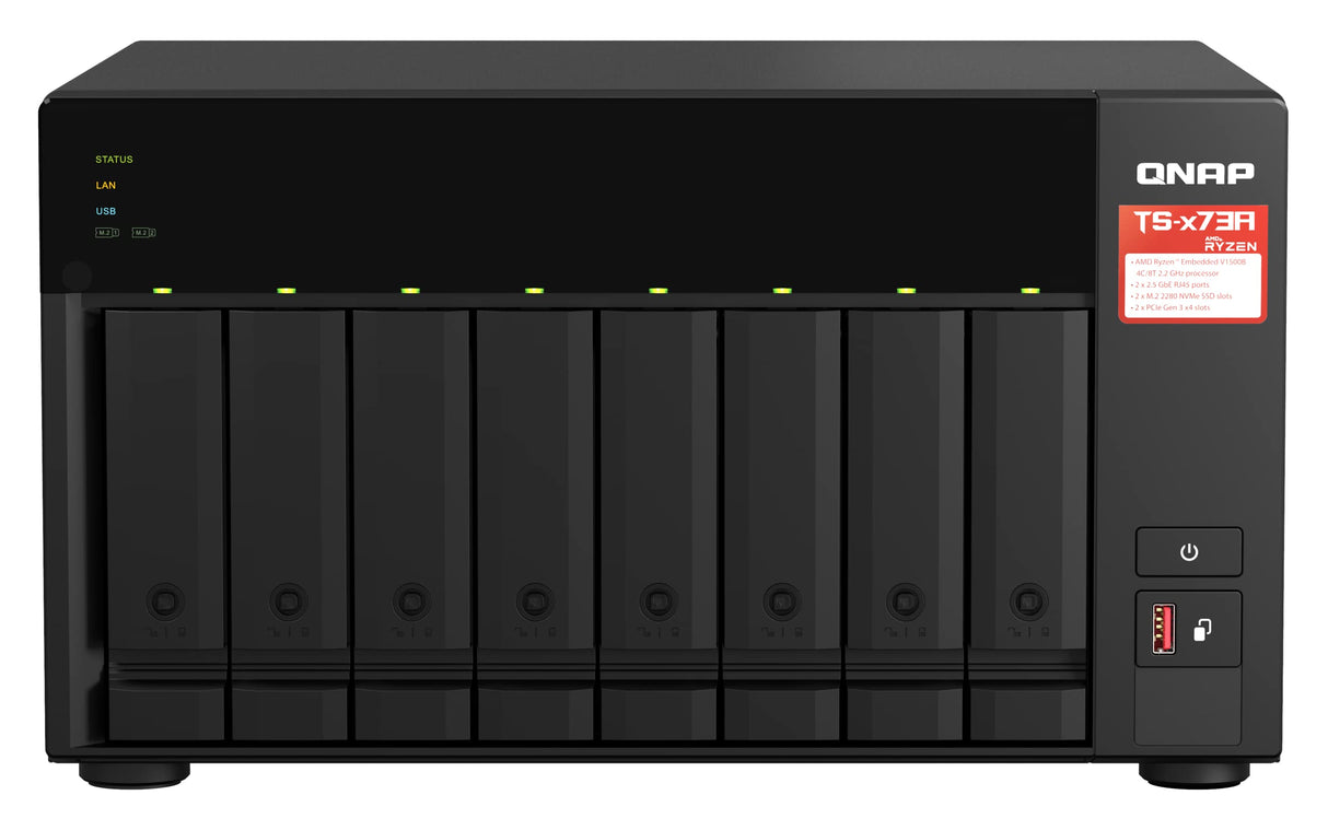 QNAP Systems TS-873A-8G 8 Bay 2.2GHZ 4C/8T EXT