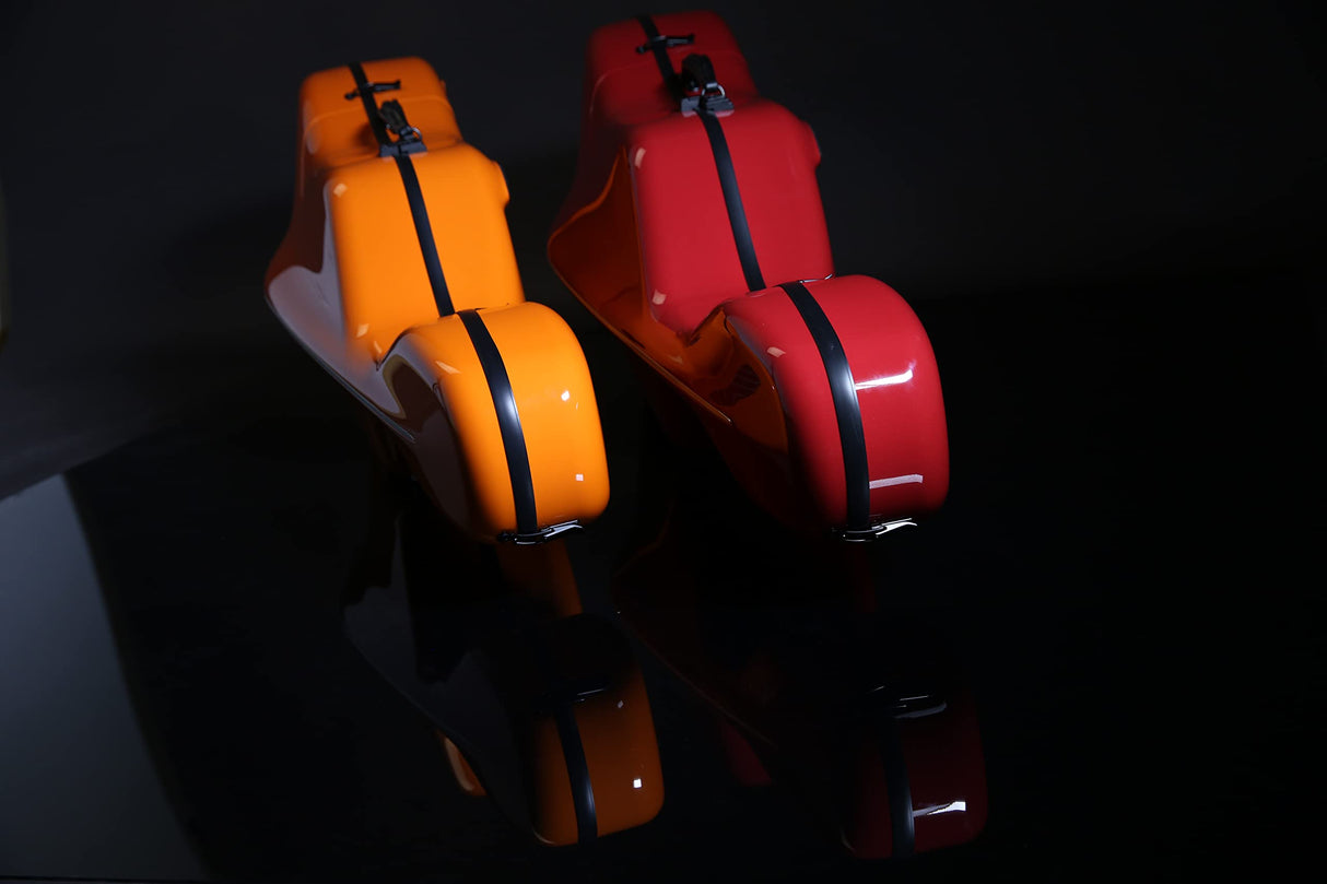 Gewa Celloetui AIR 3,9 kg naranja/negro Made in Germany extremadamente irrompible, mejores propiedades aislantes