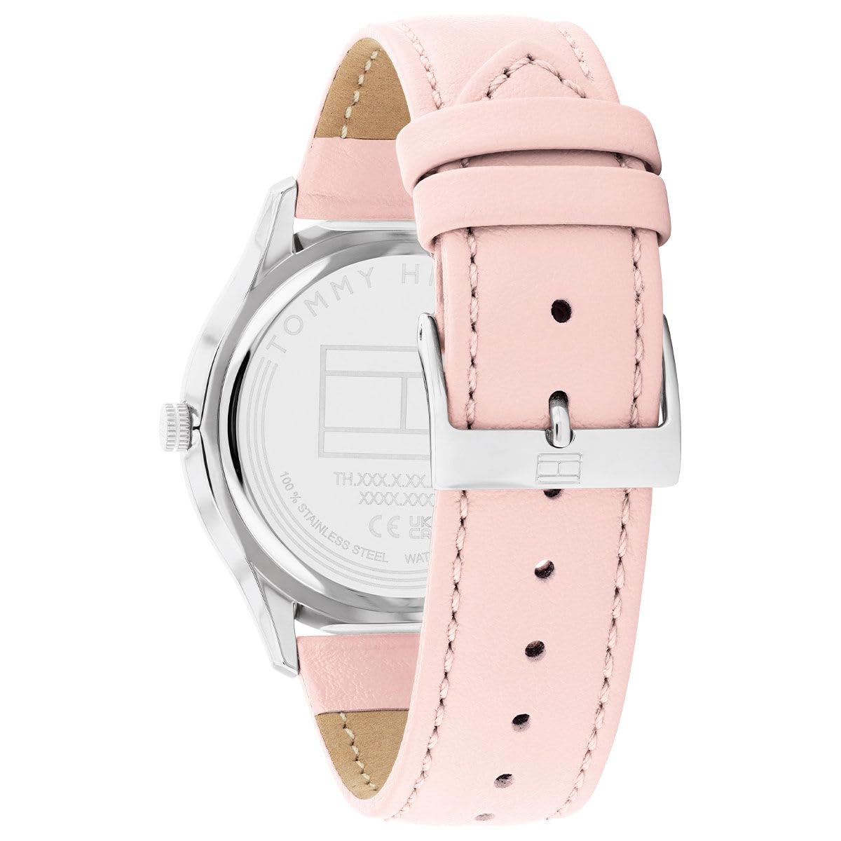 Tommy Hilfiger Reloj Analógico de Cuarzo para Mujer con Correa de Cuero Rosa - 1782527