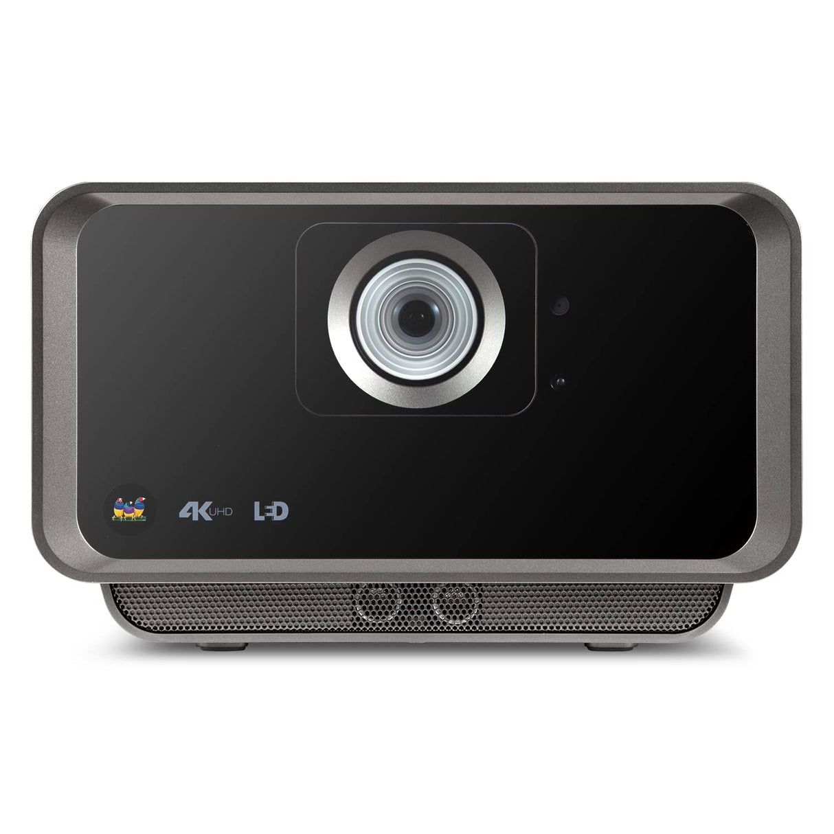 ViewSonic X10-4K Proyector SMART LED UHD portátil de corto alcance para juegos, entretenimiento familiar y doméstico con Wi-Fi Bluetooth y audio Harman Kardon - Carbón metálico