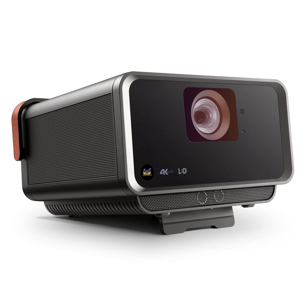 ViewSonic X10-4K Proyector SMART LED UHD portátil de corto alcance para juegos, entretenimiento familiar y doméstico con Wi-Fi Bluetooth y audio Harman Kardon - Carbón metálico