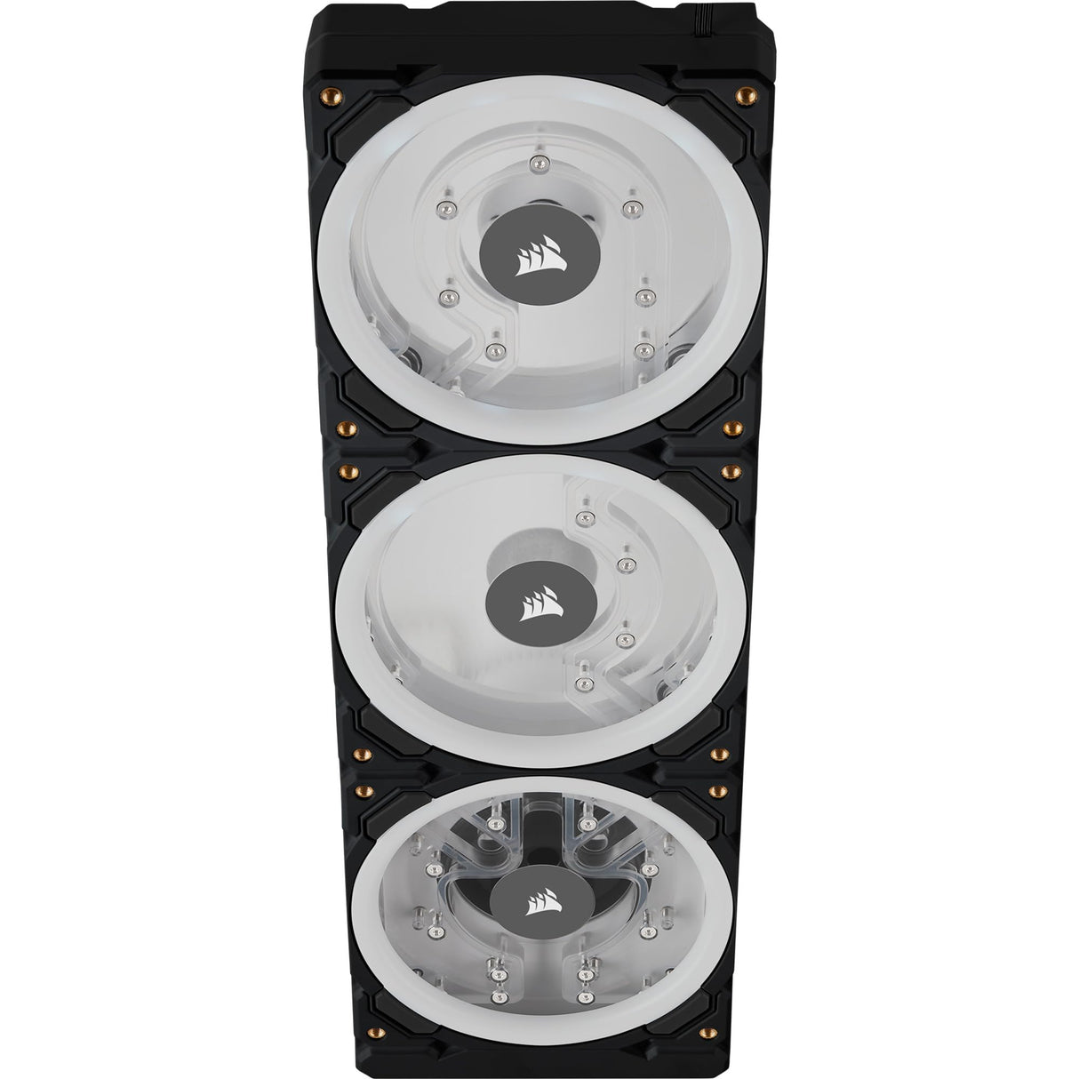 Corsair Hydro X Series XD7 RGB Pack de Bomba/Depósito (Sistema de Placa de Distribución de 360 mm, Bomba PWM D5, Depósito de 140 ml, 36 LED RGB Direccionables Individualmente) Negro