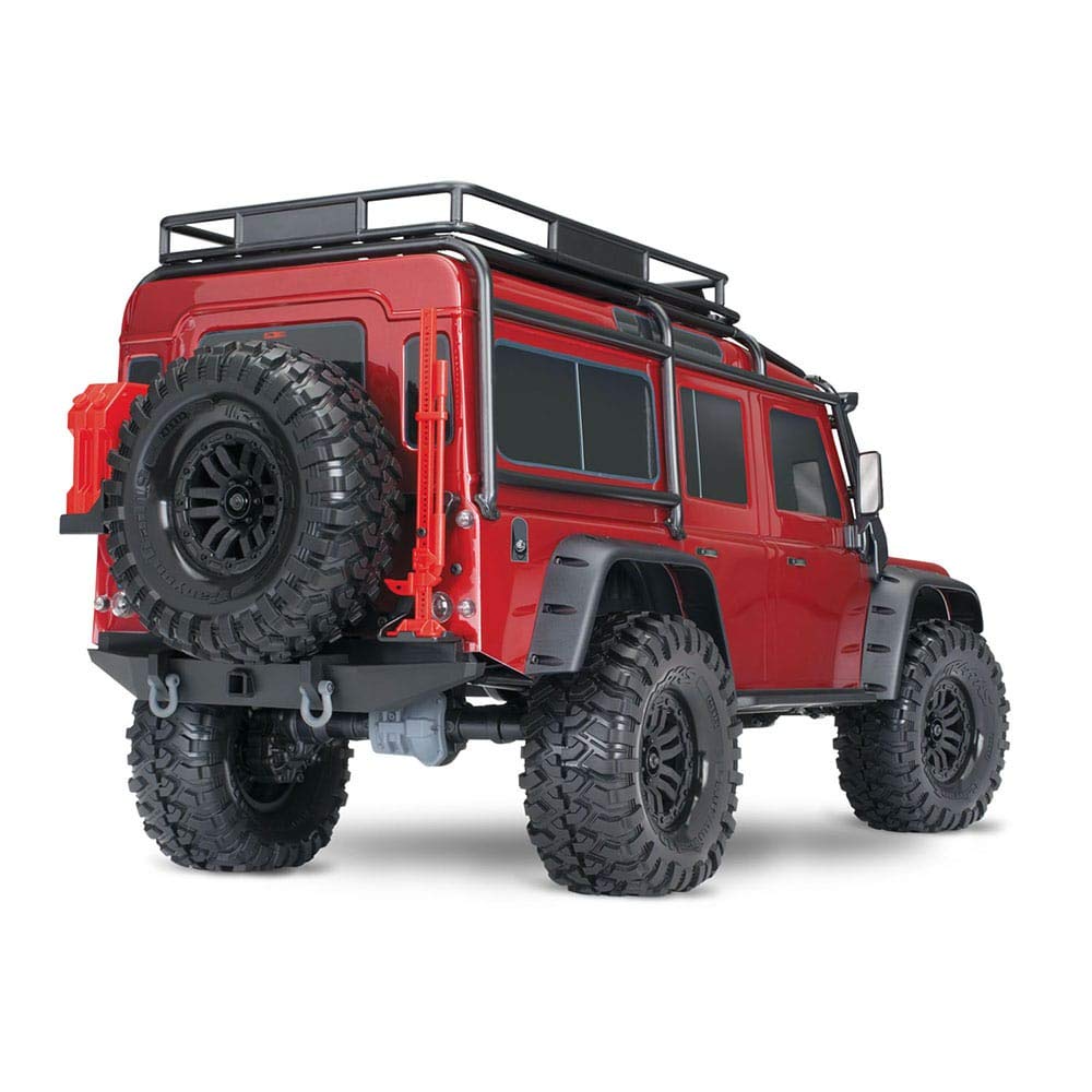 Traxxas Landrover Defender Rojo Brushed Auto RC Eléctrico Crawler 4 Ruedas de tracción (4WD) Listo para funcionar (RTR) 2.4
