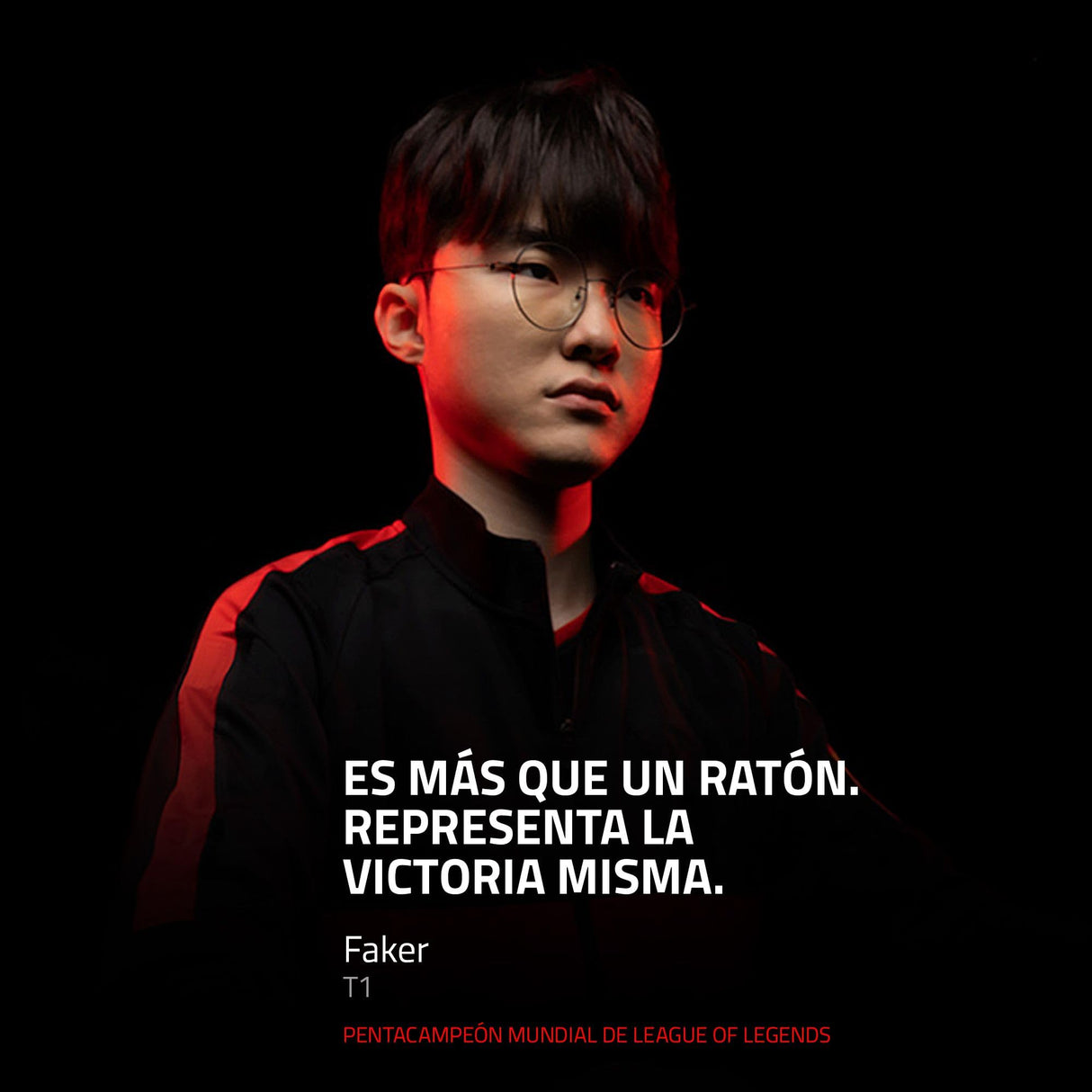 Razer Viper V3 Pro Faker Edition - Ratón inalámbrico Ultraligero Esports Gaming - 8k Hz HyperPolling (diseño Ligero de 54g, Sensor Focus Pro 35K dpi, HyperSpeed Wireless) Faker