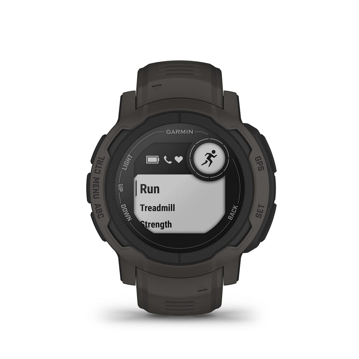 Garmin Instinct 2, Reloj Inteligente con GPS Resistente al Agua, Funciones Deportivas, Pulsioximetría, Puntuación de Sueño y Notificaciones del Smartphone, Negro