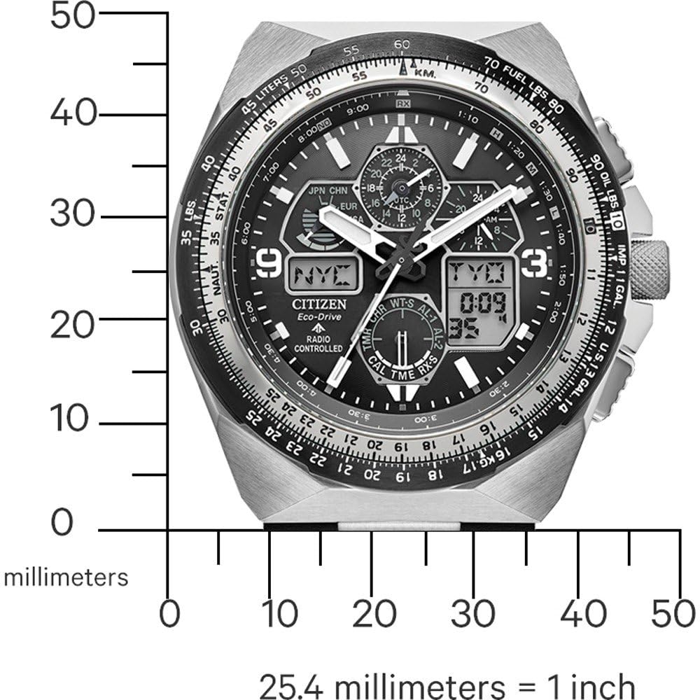 Citizen Reloj Analógico-Digital para Hombres de Eco-Drive con Correa en Cuero JY8149-05E