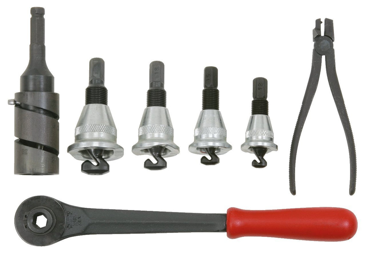 KS Tools 202.2101 Juego de extractor de tes 12,0 - 28,0 mm, 8 pzs