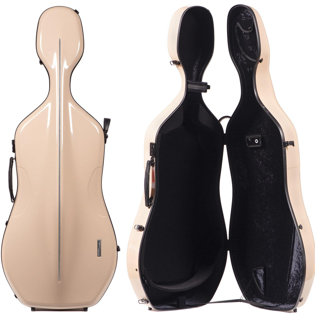 Gewa Celloetui AIR 3,9 kg beige/negro Made in Germany extremadamente irrompible, mejores propiedades aislantes