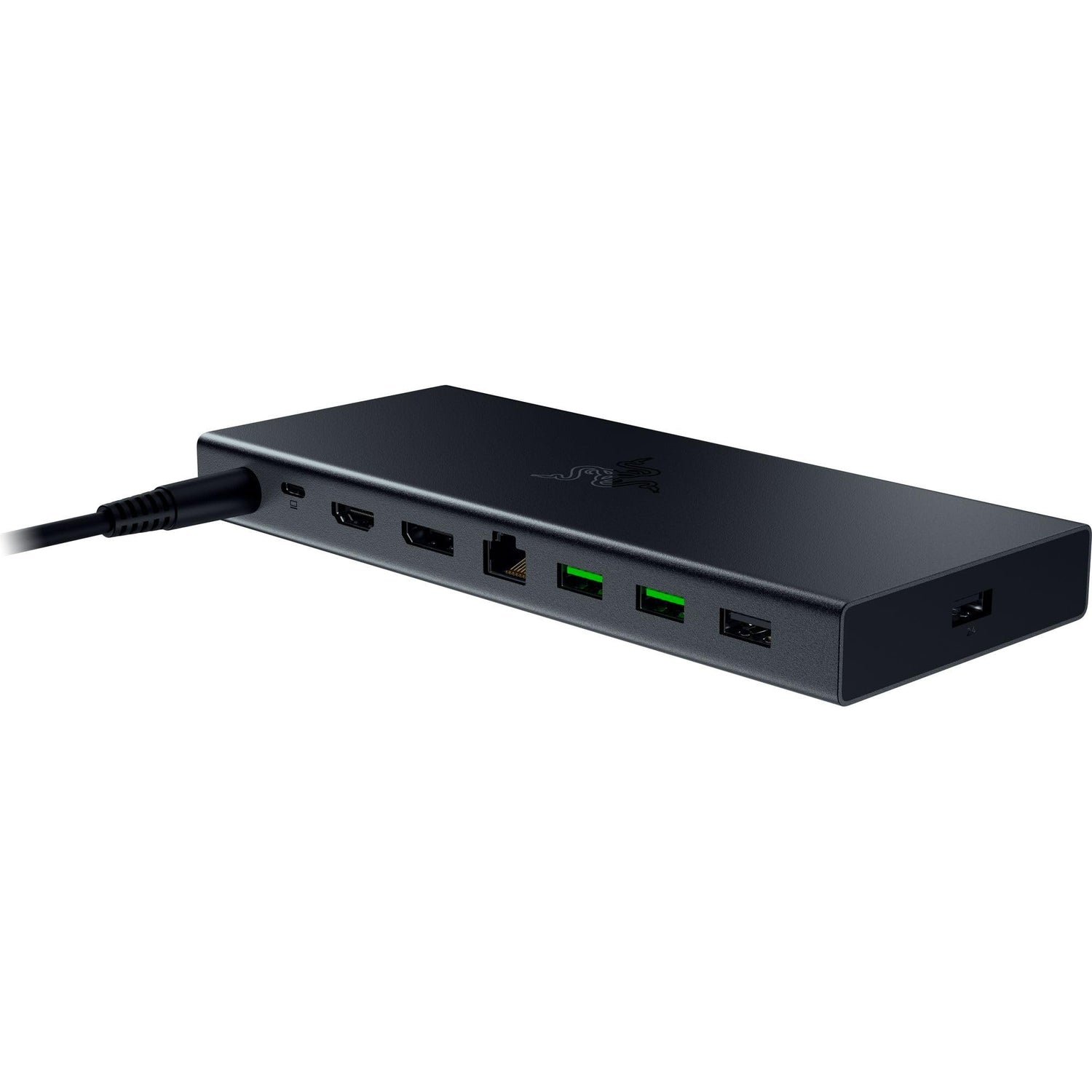 Razer USB 4 Dock - Base de Alta Velocidad para Juegos y productividad - Diseño de 14 Puertos - Soporte de Doble Pantalla, Carga de Dispositivos (3X USB-C, 5X USB-A, HDMI, Gigabit Ethernet) Negro
