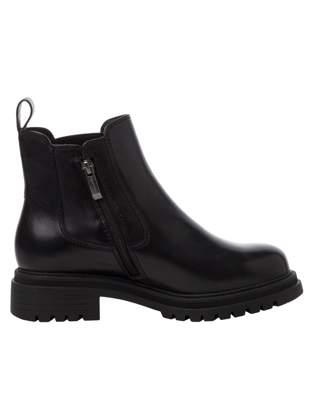 Tamaris Botines Chelsea para Mujer, Piel, Gore-Tex, Negro, 38 EU