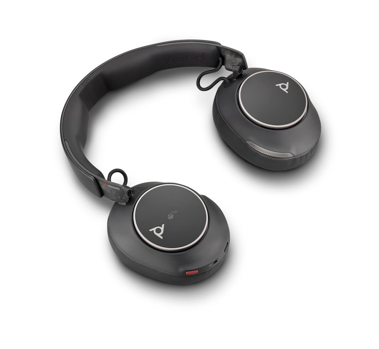 Auricular Bluetooth Poly Voyager Surround 80 UC (Plantronics) – Micrófonos con cancelación de ruido para llamadas nítidas – ANC adaptable–Compatible con iPhone, Android, PC/Mac, Zoom, Microsoft Teams