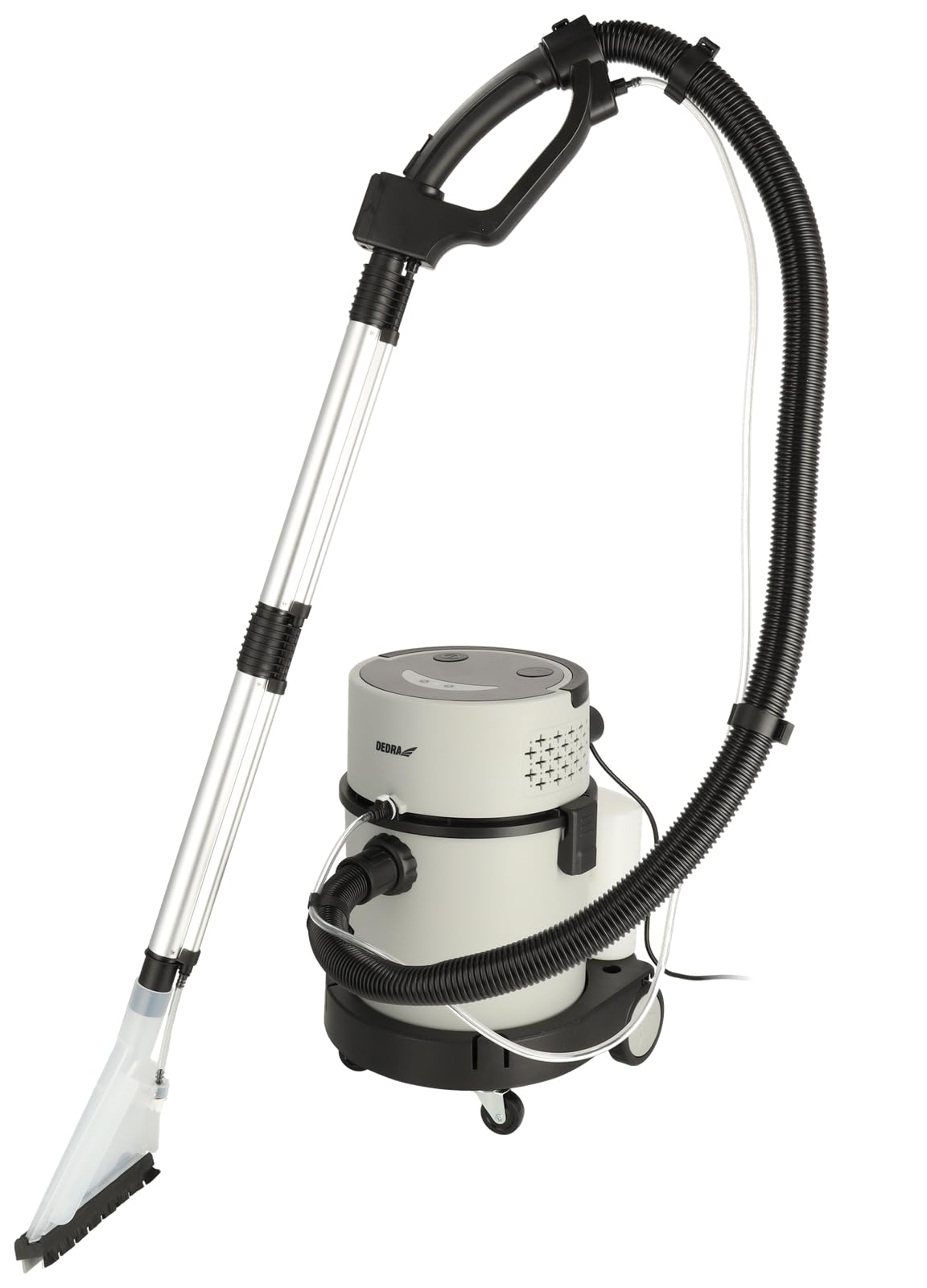 Dedra Aspirador 2 en 1, 1200 W, depósito de 20 l, 1200 W, con Sistema de pulverización y Polvo teledirigido y Cuatro Modos de Funcionamiento, depósito de plástico Resistente, con Interruptor de