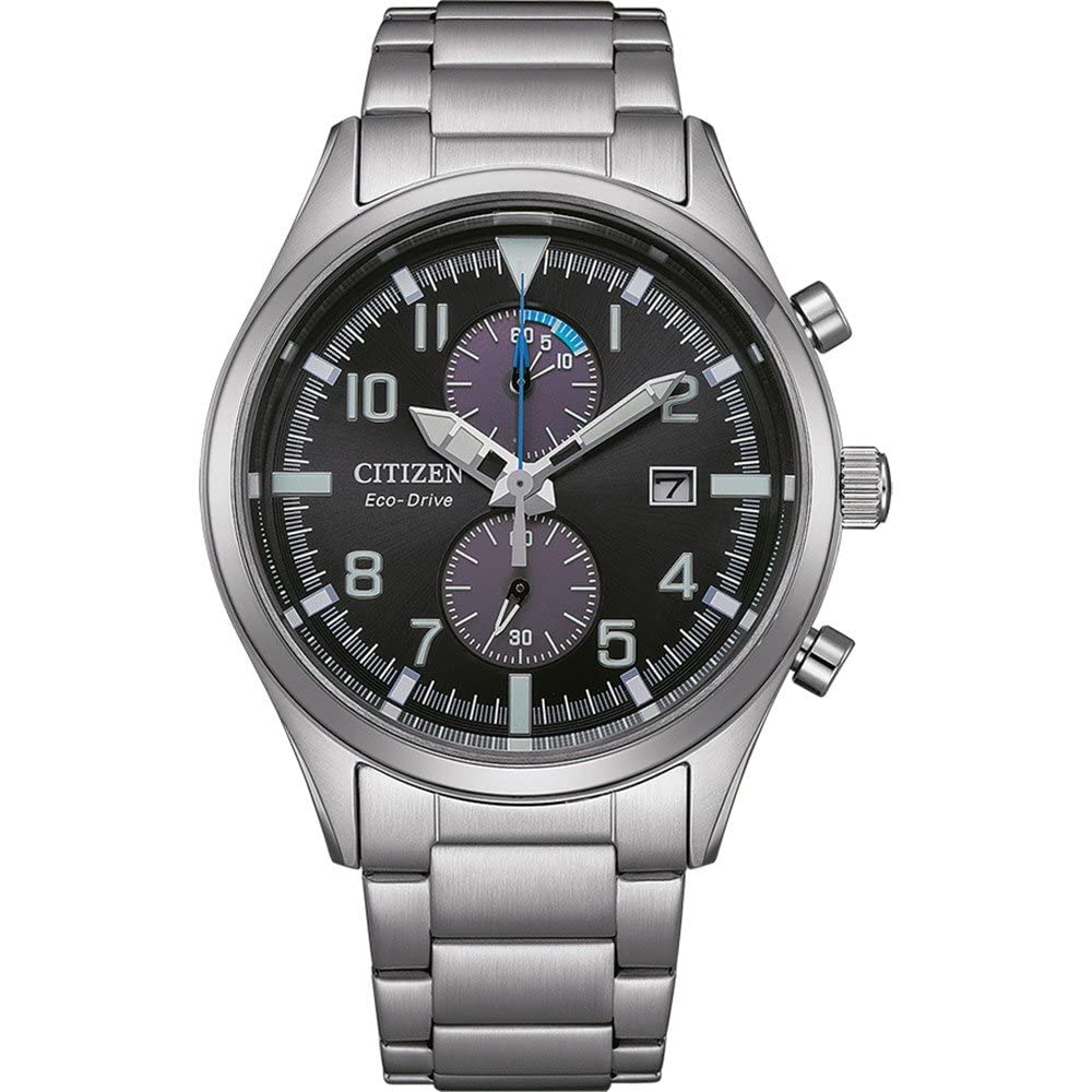 Citizen Reloj Cronógrafo para Hombres de Energía Solar con Correa en Acero Inoxidable CA7028-81E