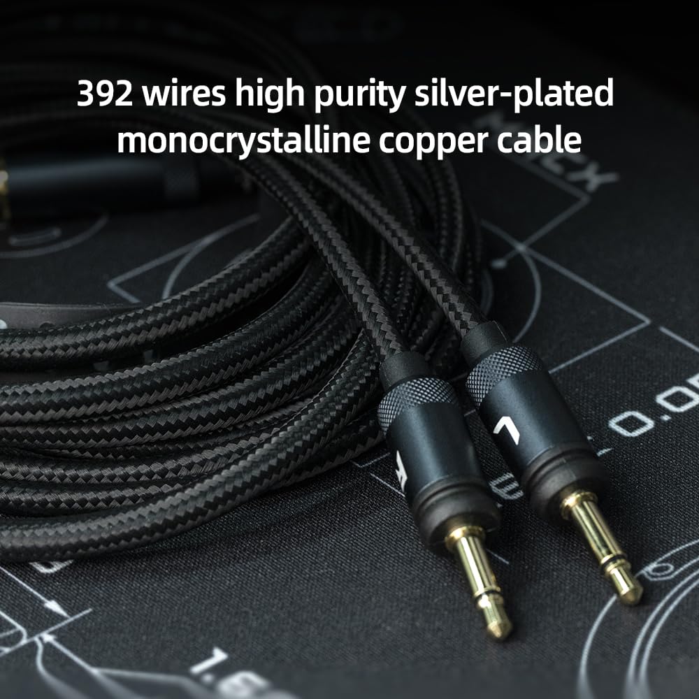 FIIO FT3 HiFi Studio 32ohm Auriculares con Cable sobre la Oreja/Espalda Abierta, 60 mm de Alto Rendimiento dinámico Driver Headset 3.5mmSE/4.4mm/6.35mm para audiófilos/estéreo, Gran Sonido (32ohm)