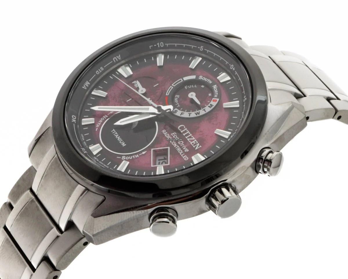 Citizen Reloj Dial Multi para Hombres de Eco-Drive con Correa en Titanio BY1018-80X