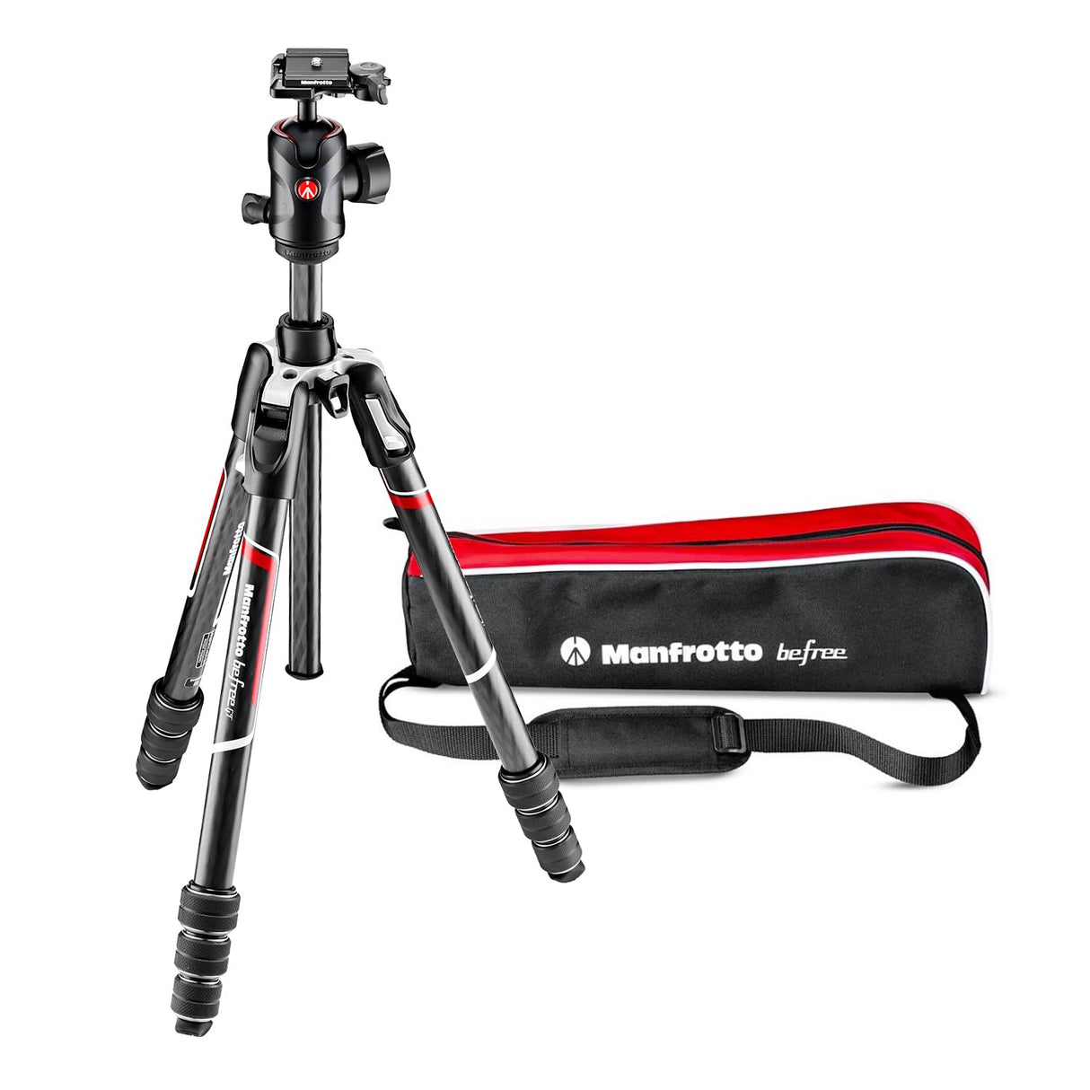 MANFROTTO Trépied Befree Carbone MKBFRTC4GT-BH Avec rotule Ball