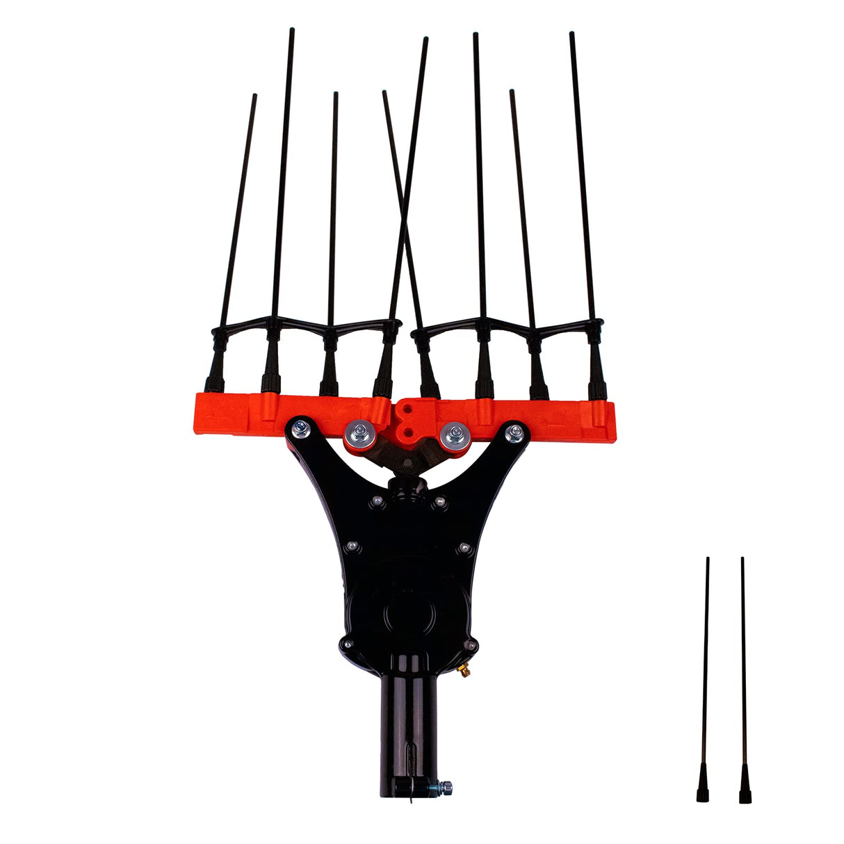 Kawapower Accesorio Vareador Peine 8 Varillas, Con Más 2 Varillas De Recambio, Acomplamiento Cuadrado 8MM