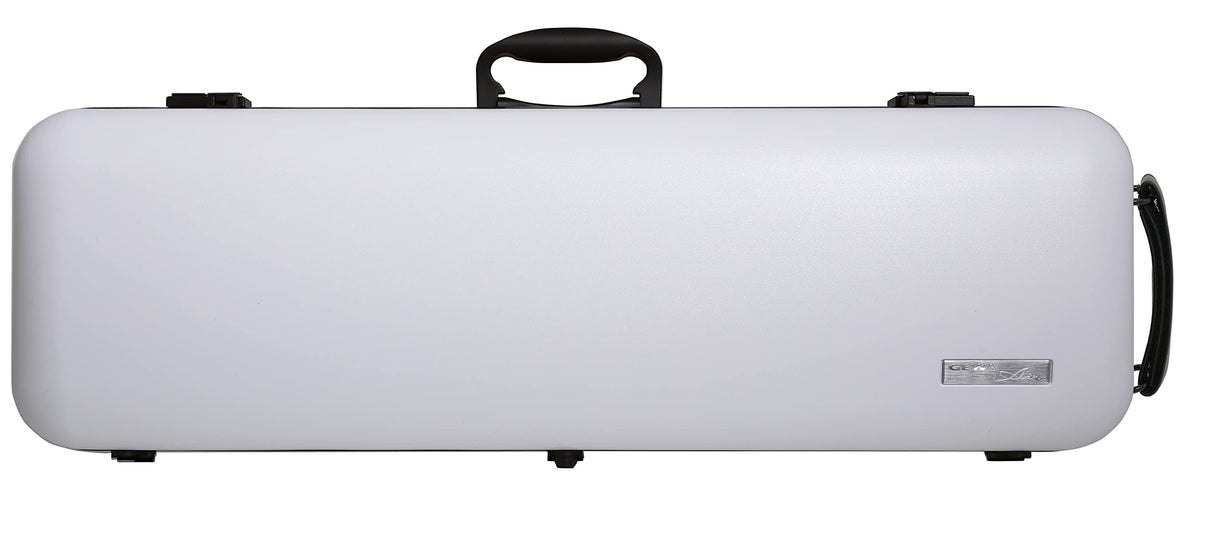 GEWA Funda para violín AIR 2.1 blanco mate, con mango lateral adicional, fabricado en Alemania