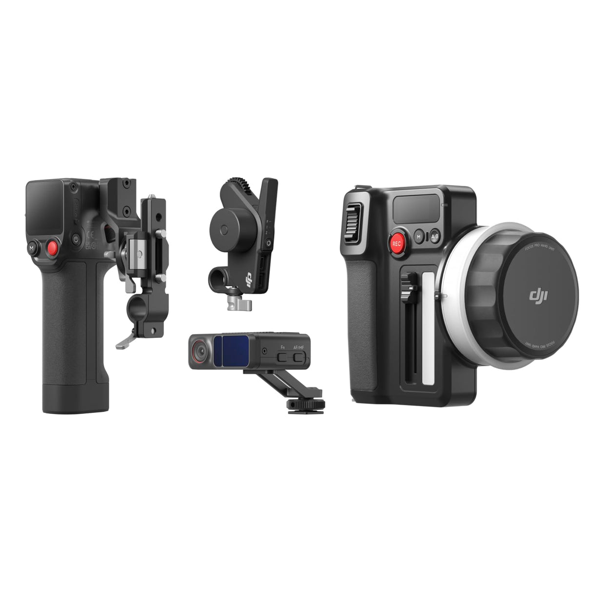 Pack dji Focus Pro Todo en Uno, Sistema de Control de Objetivos AMF, Enfoque de Objetos a 20 m, 76 800 Puntos de medición LiDAR, reconocimiento por IA, Control de FIZ del Objetivo, Unidad de Mano