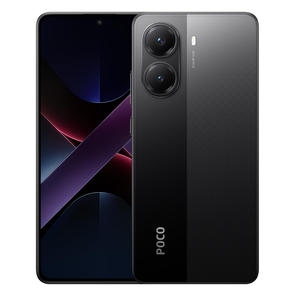 XIAOMI POCO X7 Pro - Smartphone de 12+512GB, Pantalla CrystalRes 1.5K 120Hz AMOLED, MediaTek Dimensity 8400-Ultra, Cámara de 50 MP, 90W HyperCharge, Cargador no Incluido, Negro (Versión ES)