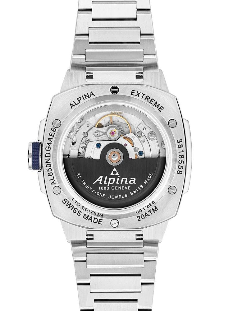 Alpina Reloj Analógico para Hombre de Cuarzo con Correa en Acero Inoxidable mid-39680