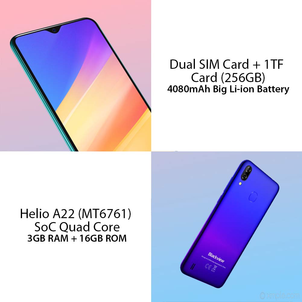 Blackview A60 Pro Smartphone, 3GB/16GB, Interstellar Black