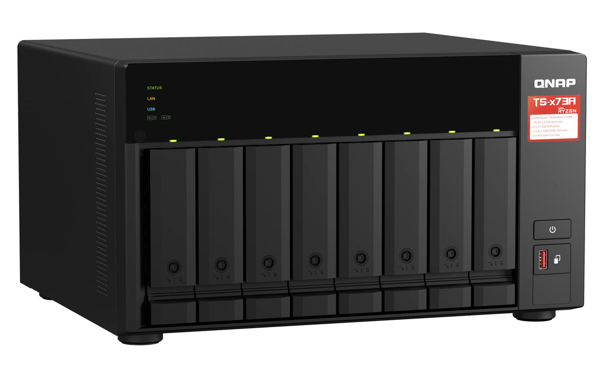 QNAP Systems TS-873A-8G 8 Bay 2.2GHZ 4C/8T EXT